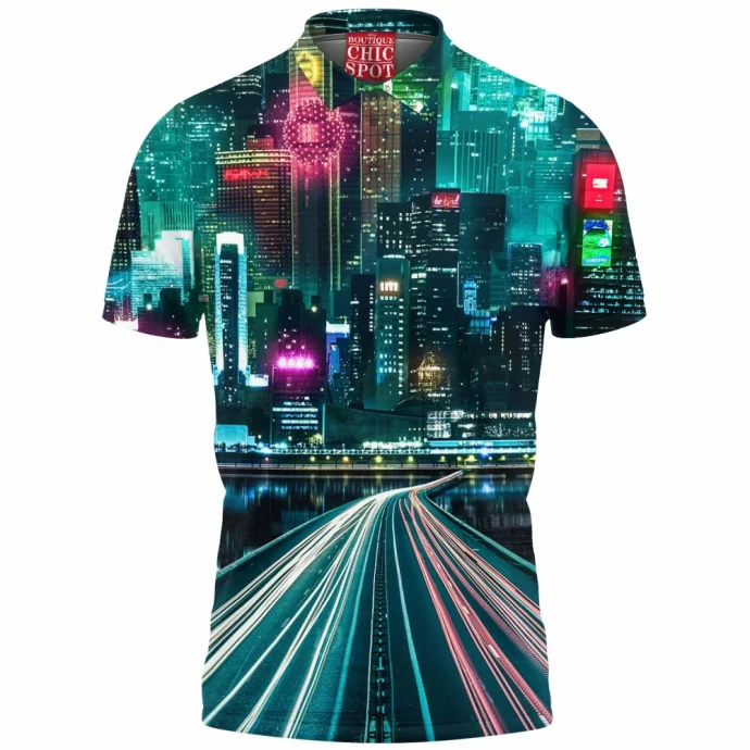 Neon City Polo Shirt