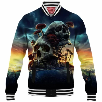 Skull Baseball-Jacket
