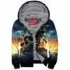 Skull Zip-Fleece-Hoodie