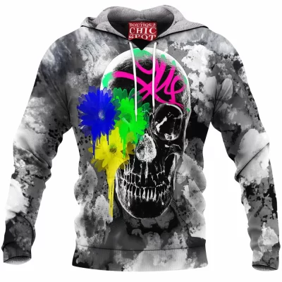 Skull Fleece-Hoodie