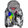 Skull Zip-Fleece-Hoodie