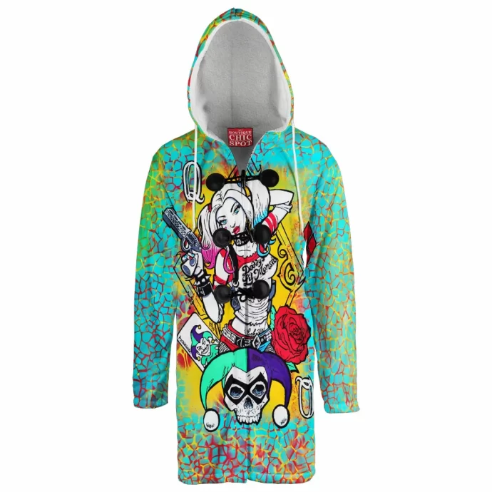 Harley Quinn Hooded Cloak Coat