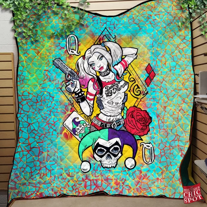 Harley Quinn Quilt Blanket