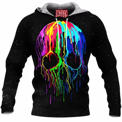 Skull Fleece-Hoodie