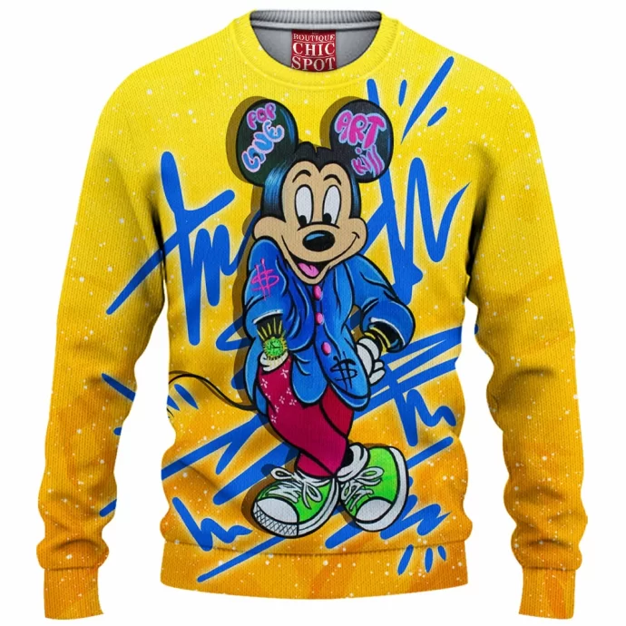 Mickey Mouse Knitted Sweater