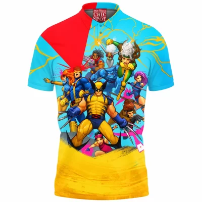 Comic Polo Shirt, X-men Polo Shirt