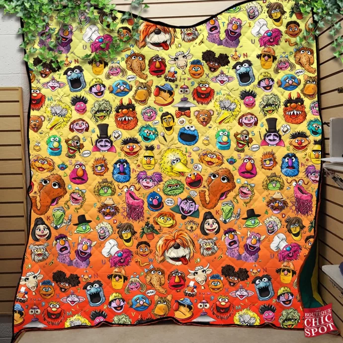 The Muppets Quilt Blanket