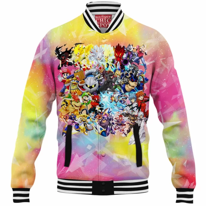 Super Smash Bros Baseball Jacket