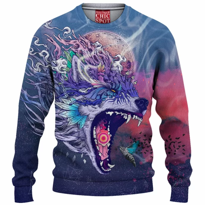 Wolf Knitted Sweater