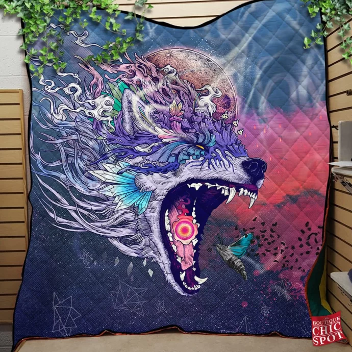 Wolf Quilt Blanket