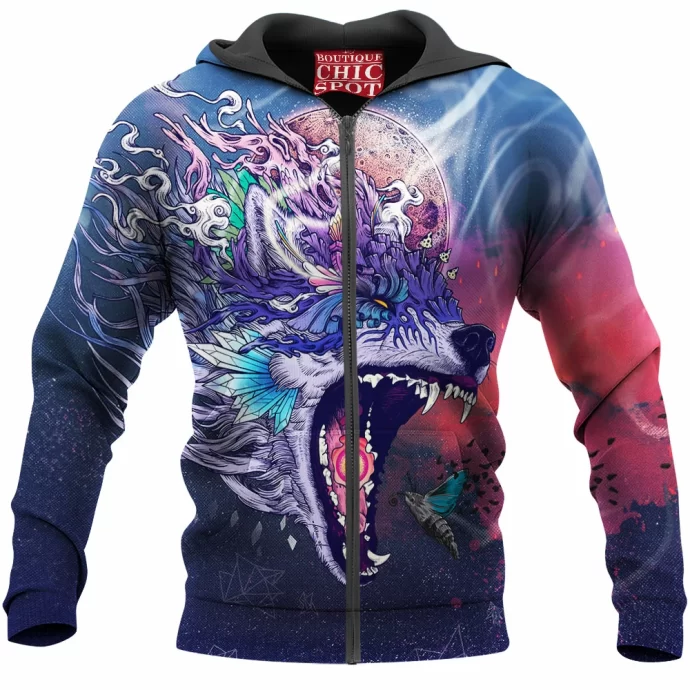 Wolf Zip Hoodie