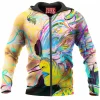 Abstract Zip-Hoodie