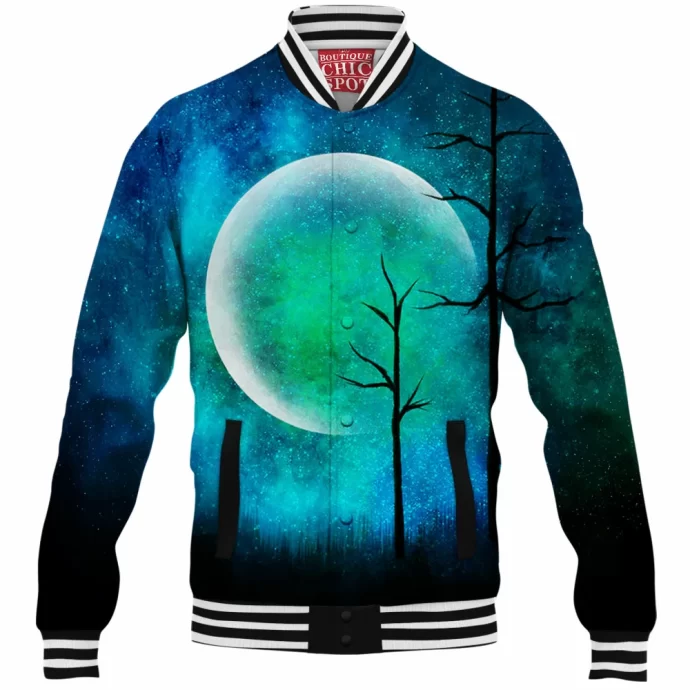 Crescent Moon Baseball Jacket