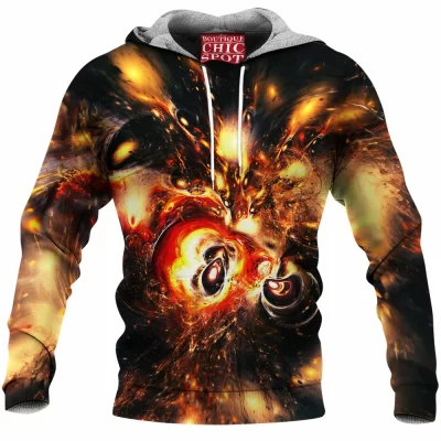 Abstract Fleece-Hoodie