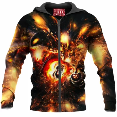 Abstract Zip-Hoodie