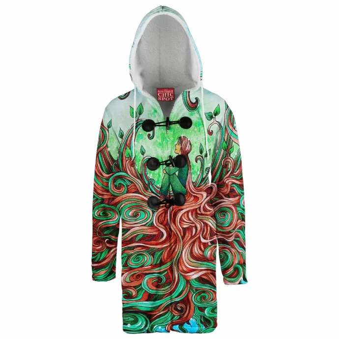 Growing Like Vines Hooded Cloak Coat