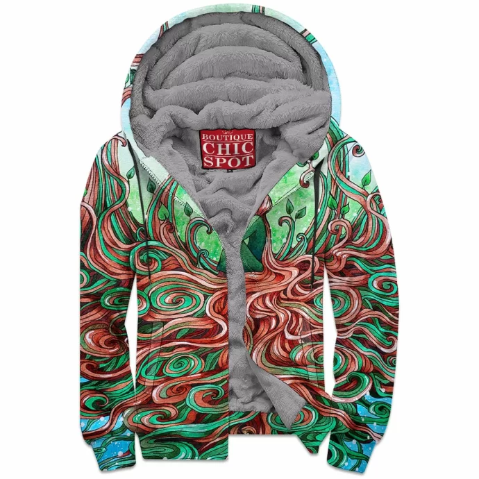 Growing Like Vines Zip Fleece Hoodie