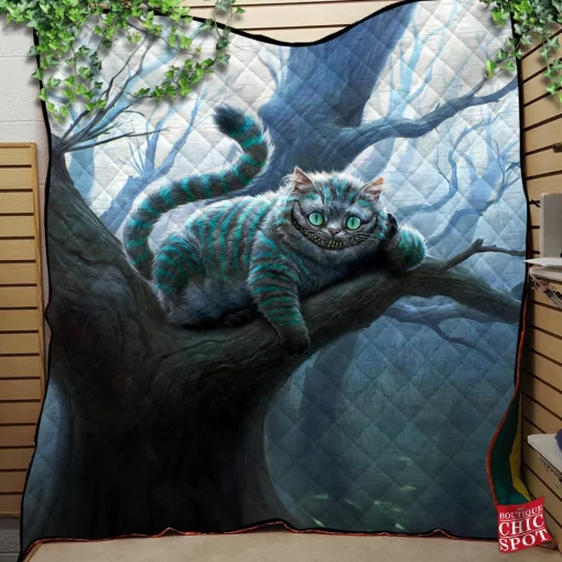 Alice Cheshire Cat Quilt Blanket