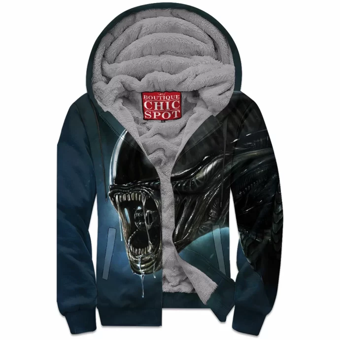 Alien Zip Fleece Hoodie