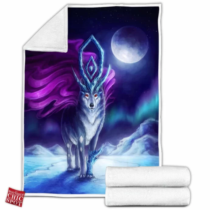 Wolf Fleece Blanket