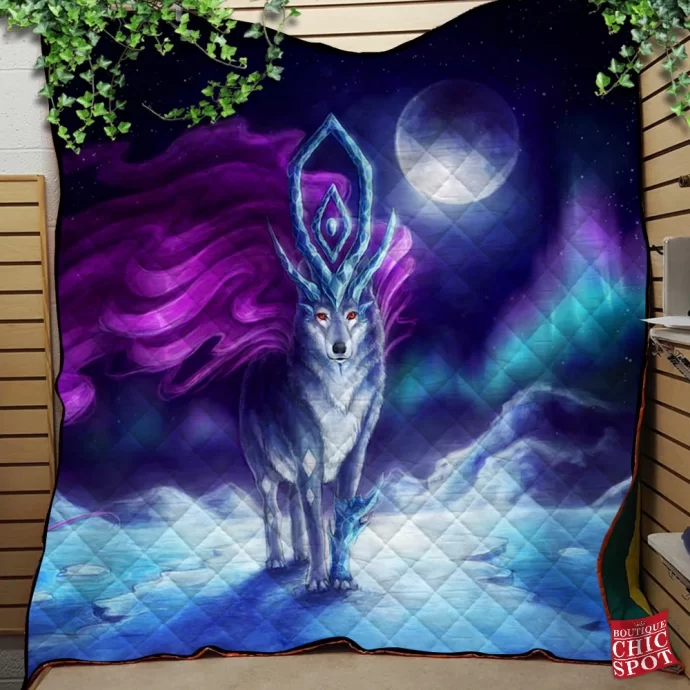 Wolf Quilt Blanket