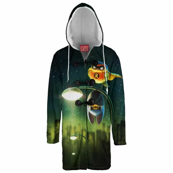 Batman And Robin Hooded Cloak Coat