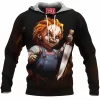 Child's Play Fleece-Hoodie, Chucky Fleece-Hoodie, Horror Fleece-Hoodie