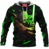Sci-Fi Fleece-Hoodie, Star Wars Fleece-Hoodie, Yoda Fleece-Hoodie