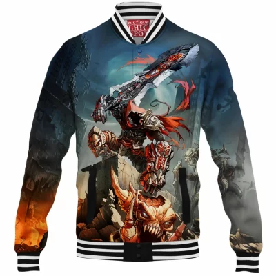 Darksiders Baseball-Jacket, Game Baseball-Jacket, War Baseball-Jacket