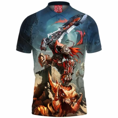 Darksiders Polo Shirt, Game Polo Shirt, War Polo Shirt