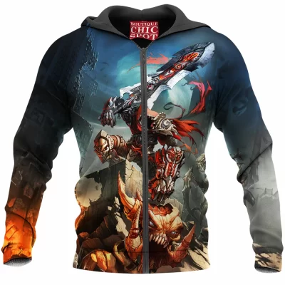 Darksiders Zip-Hoodie, Game Zip-Hoodie, War Zip-Hoodie