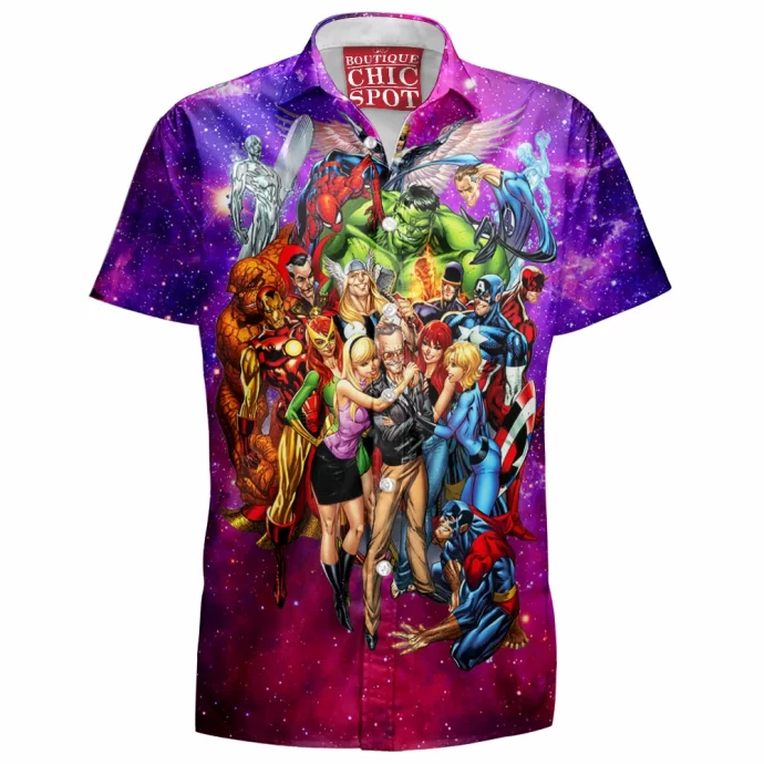 Stan Lee Marvel Hawaiian Shirt