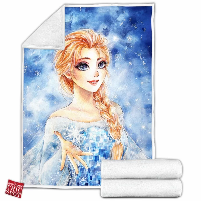 Snow Queen Elsa Fleece Blanket