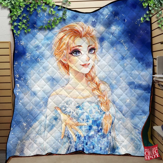 Snow Queen Elsa Quilt Blanket