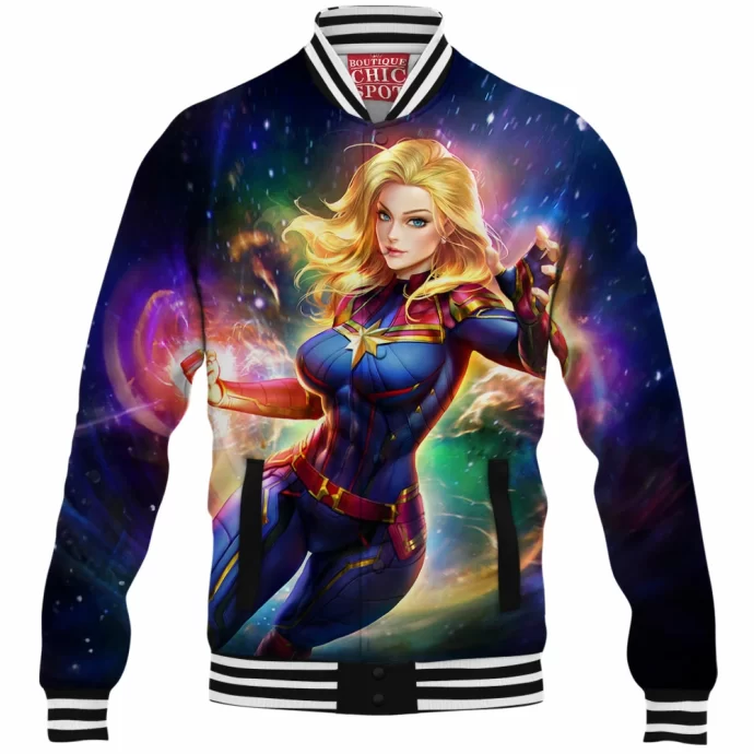 Captain Marvel Baseball Jacket