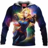 Comic Fleece-Hoodie, Captain Marvel Fleece-Hoodie