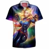 Comic Hawaiian-Shirt, Captain Marvel Hawaiian-Shirt