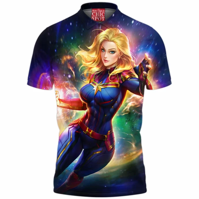 Captain Marvel Polo Shirt