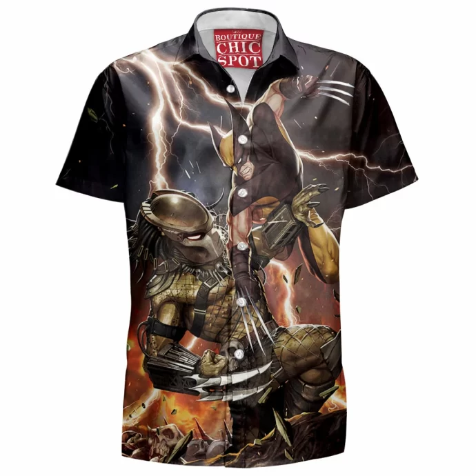 Predator Vs Wolverine Hawaiian Shirt