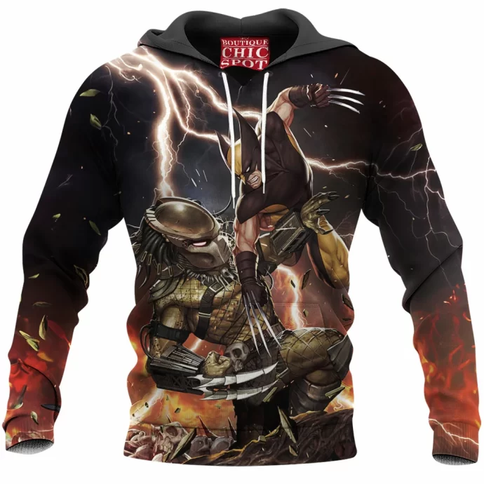 Predator Vs Wolverine Hoodie