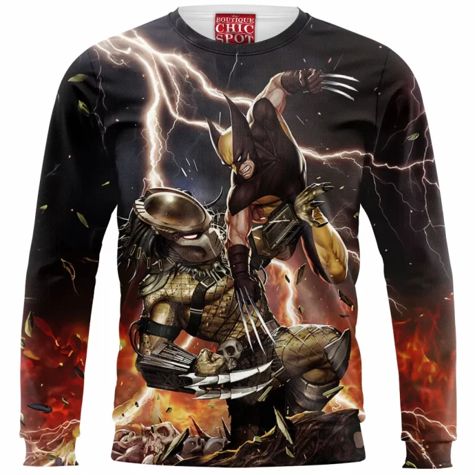 Predator Vs Wolverine Sweatshirt