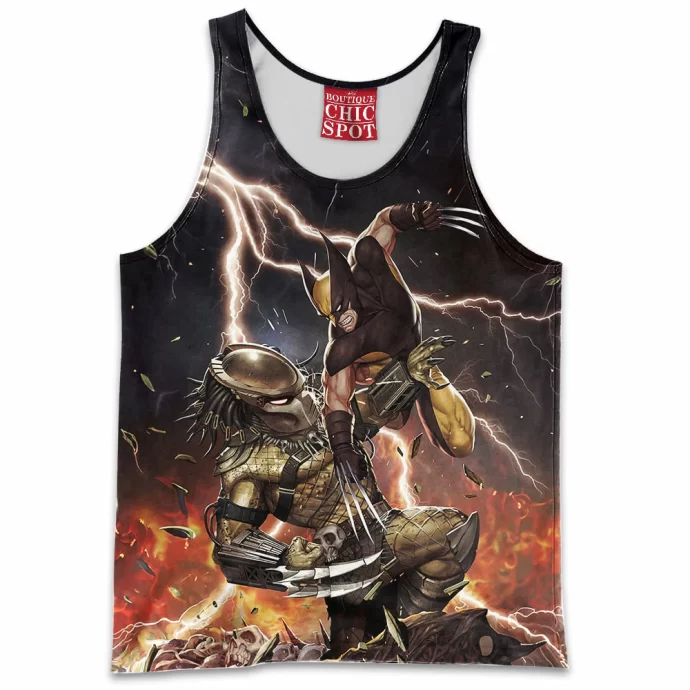 Predator Vs Wolverine Tank Top