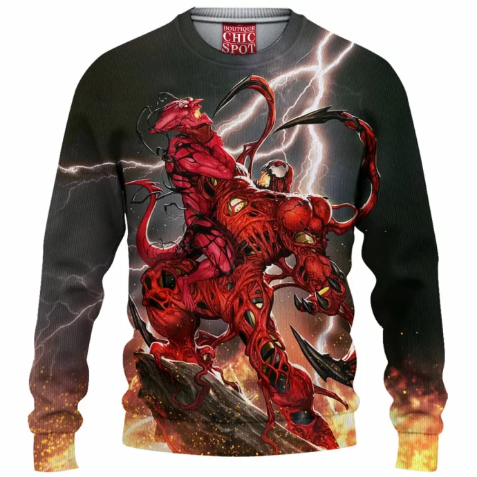 Red Goblin Knitted Sweater