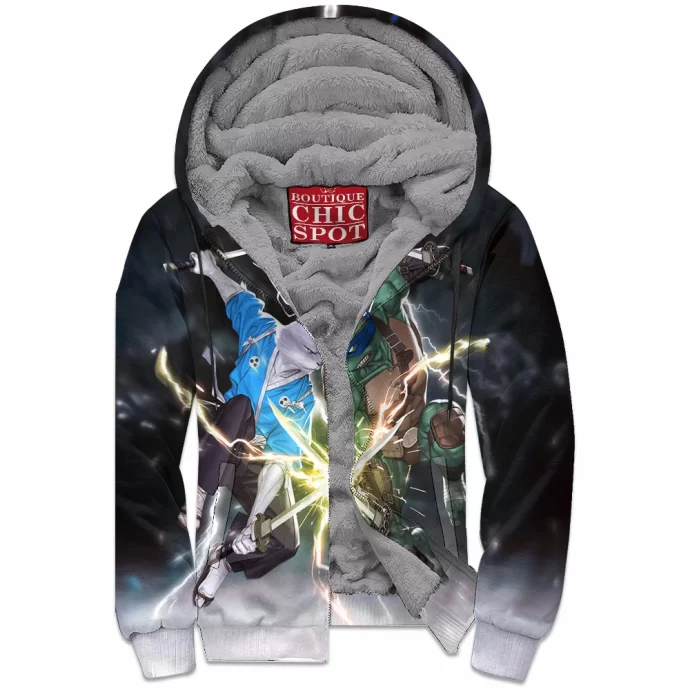 Tmnt Vs Usagi Yojimbo Zip Fleece Hoodie