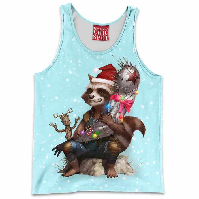 Groot And Rocket Raccoon Tank Top