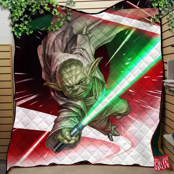 Star Wars Yoda Quilt Blanket