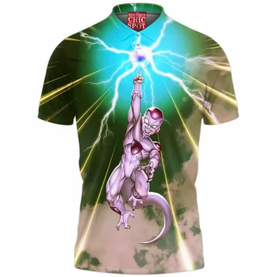 Anime Polo Shirt, Dragon Ball Polo Shirt, Frieza Polo Shirt
