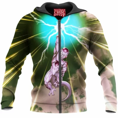 Anime Zip-Hoodie, Dragon Ball Zip-Hoodie, Frieza Zip-Hoodie