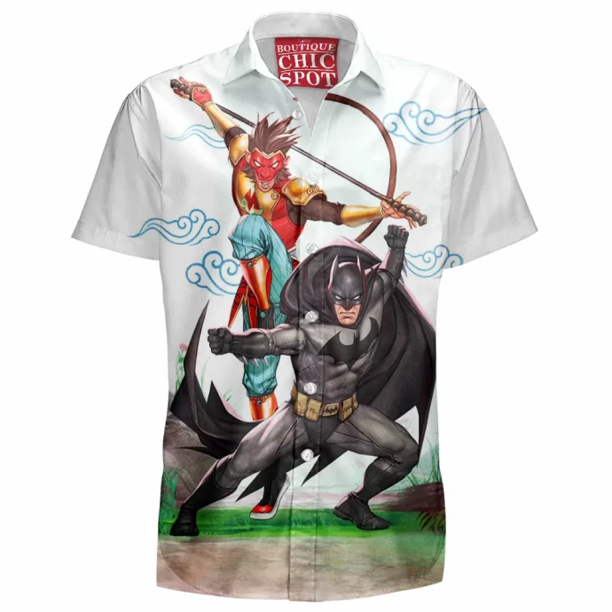 Monkey King And Batman Hawaiian Shirt