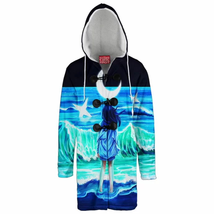 Waves Hooded Cloak Coat